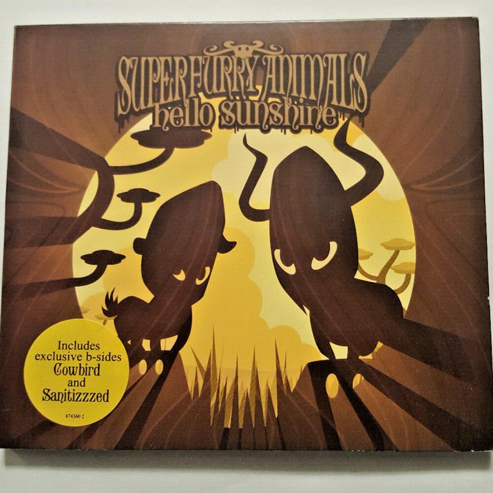 SUPER FURRY ANIMALS  Hello Sunshine CD UK Epic – 674360 2  w/ NON LP TRACKS RARE
